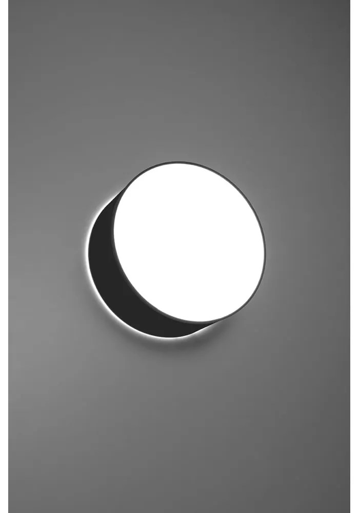 Apparecchio da soffitto nero Atis - Sollux