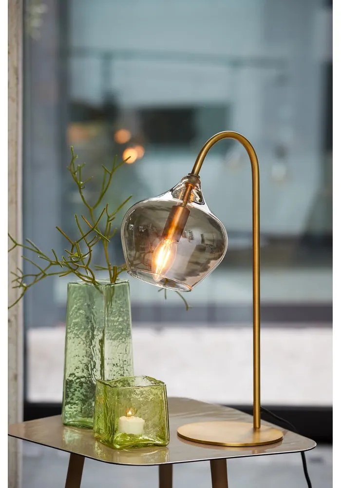 Lampada da tavolo color bronzo (altezza 50,5 cm) Rakel - Light &amp; Living