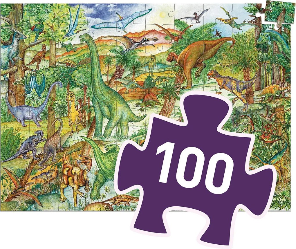 Un puzzle e un gioco di osservazione - dinosauri - 200 pezzi