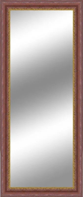 Specchio rettangolare in legno noce scuro 62 x 162 cm