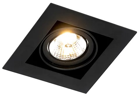 Faretto da incasso moderno nero orientabile - Oneon 70