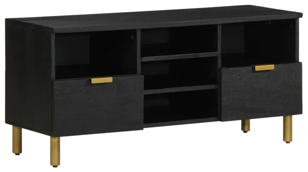 Mobile porta tv nero 100x33x46 cm in legno multistrato