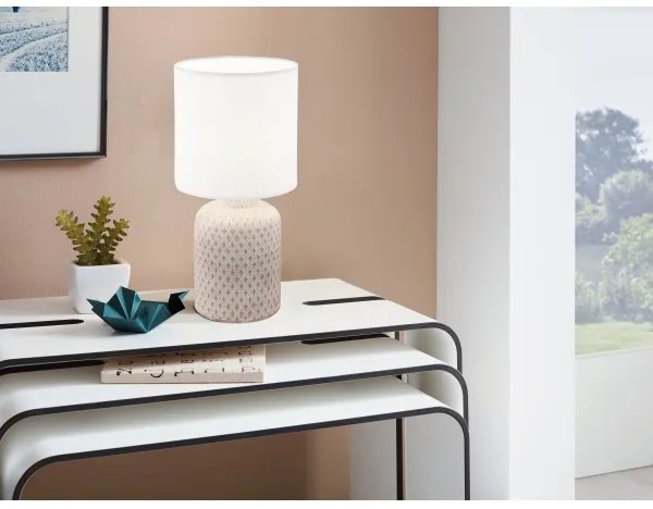 Eglo 97773 - Lampada da tavolo BELLARIVA 1xE14/40W/230V