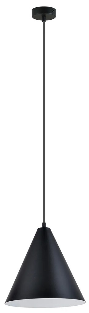 Sospensione Nordica Ninhursag 1 Luce In Acciaio Nero