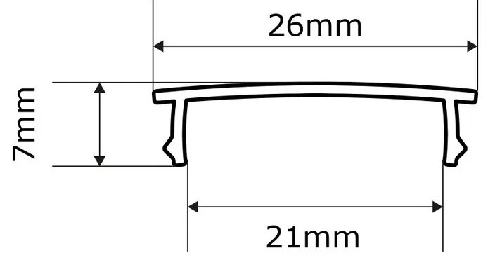 Cover Bianca per Binario Magnetico 1m Colore Bianco