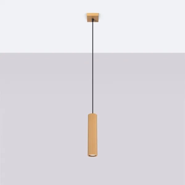 Sollux SL.1554 - Lampadario a sospensione con filo KARBON 1xGU10/10W/230V oro