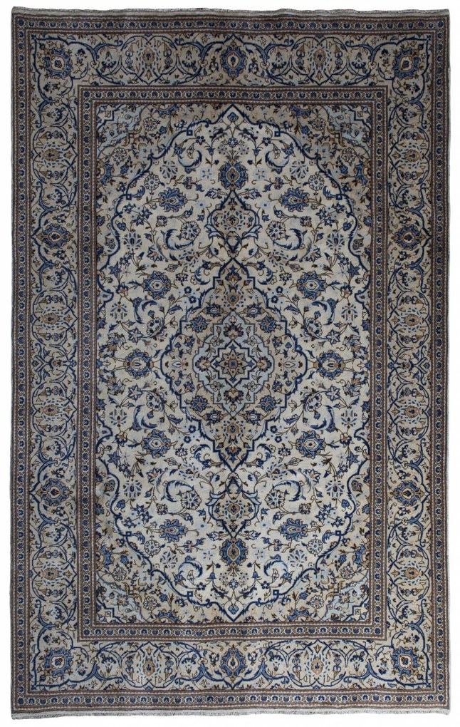 Kashan Tappeto 190 x 310 Beige (Iran) Annodato A Mano