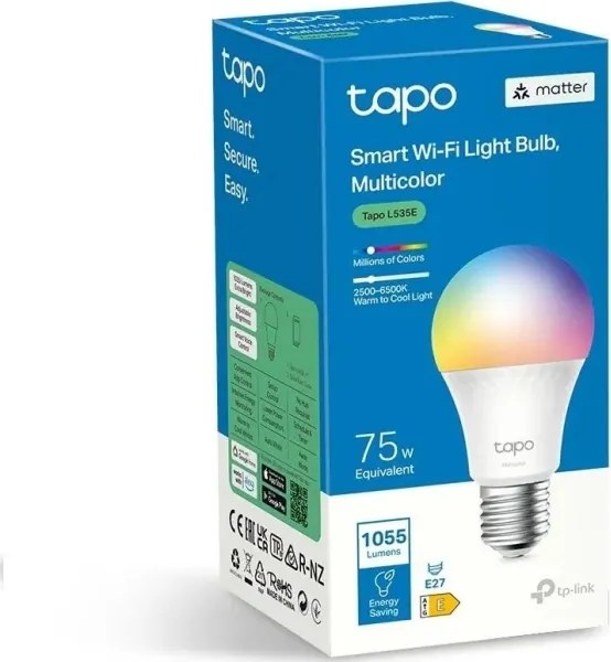 Lampadina LED RGBW dimmerabile A60 E27/8,6W/230V 2500-6500K Wi-Fi - TP-Link