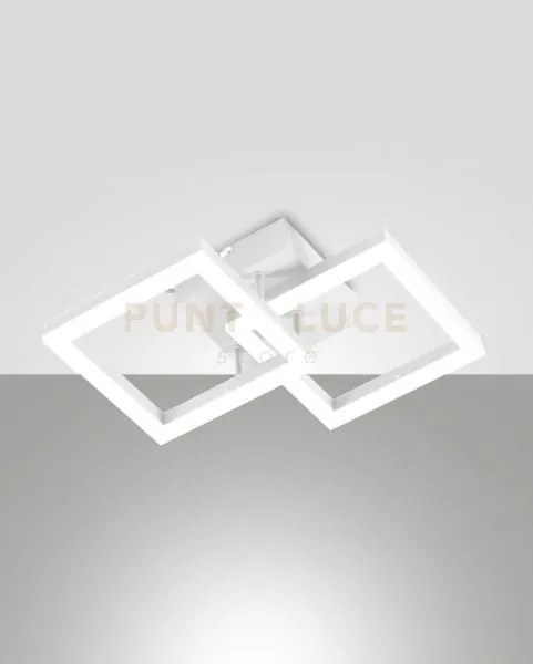 Bard applique bianca 2 luci a led 3000k - 21w - 2160 lm dimmerabile