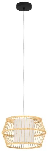Eglo 390233 - Lampadario a sospensione con filo MONTERROSO 1xE27/40W/230V bambù