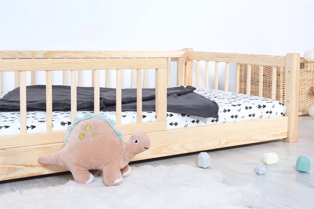 Letto basso per bambini Montessori Ourbaby Minni - naturale - 160x70 cm