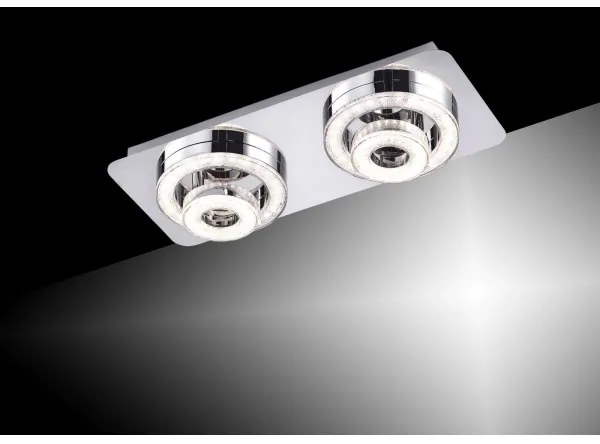 Leuchten Direkt 14521-17 - Plafoniera LED TIM 2xLED/2,8W/230V + 2xLED/3,1W