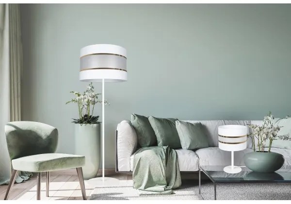 Lampada da terra CORAL 1xE27 / 60W / 230V bianca