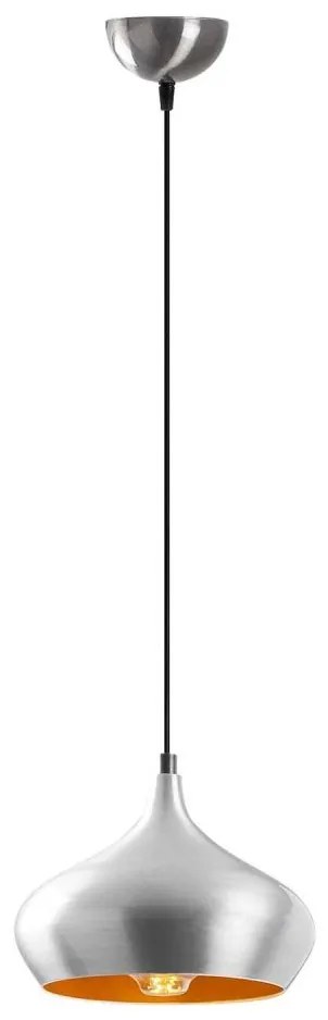 Lampadario a sospensione DODO con cavo, 1xE27/40W/230V, cromo opaco