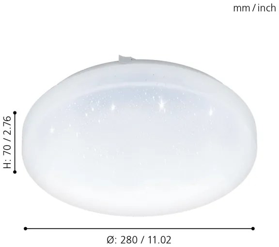 Eglo 97877 - Plafoniera LED FRANIA-S LED/11,5W/230V