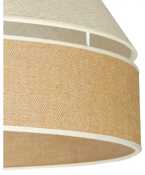 Duolla - Lampadario a sospensione con filo YUTE AVIGNON 1xE27/15W/230V diametro 60 cm grigio/marrone