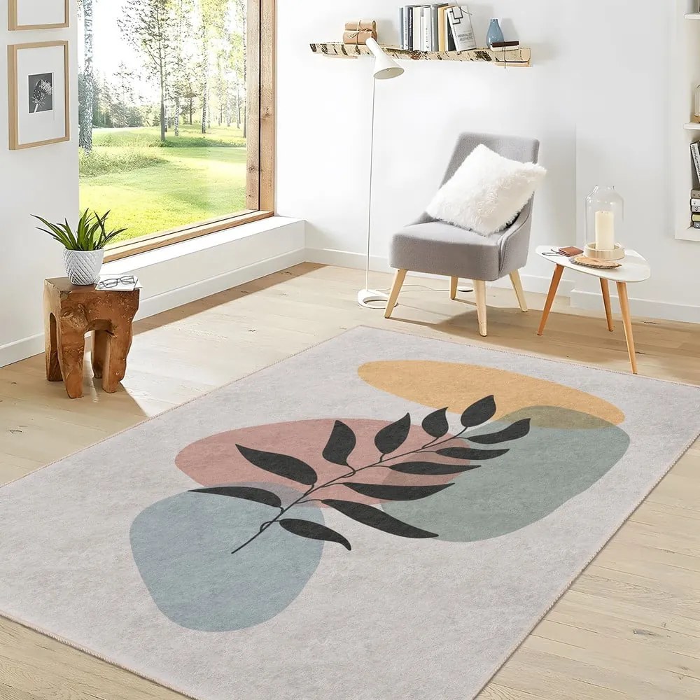 Tappeto color crema lavabile 120x180 cm Illustrated Autumn – Mila Home