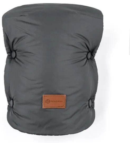 PETITE&MARS - SET Coprigambe 3in1 JIBOT + cuffie per passeggino JASIE grigio