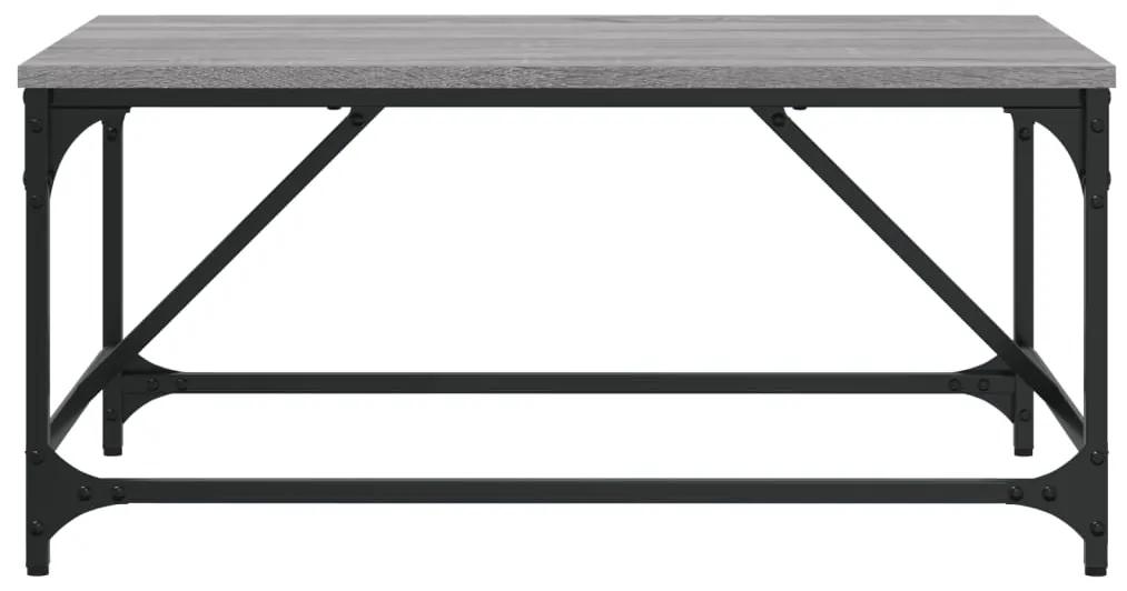 Tavolino da salotto grigio sonoma 75x50x35 cm legno multistrato