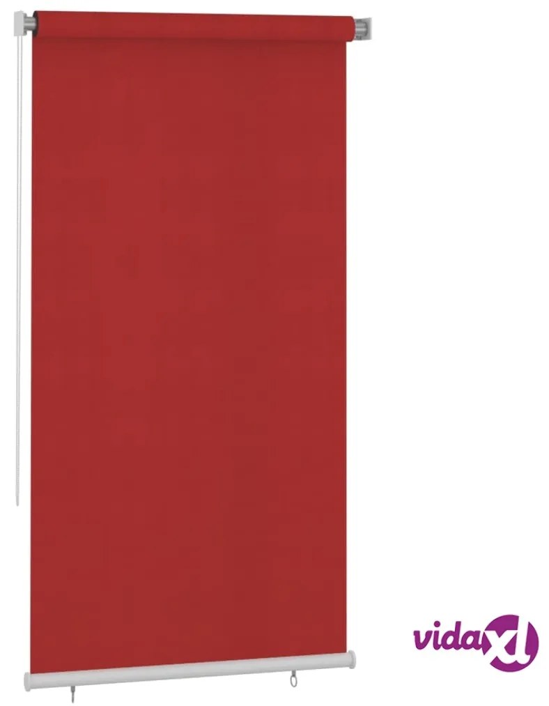 vidaXL Tenda a Rullo per Esterni 120x230 cm Rossa HDPE