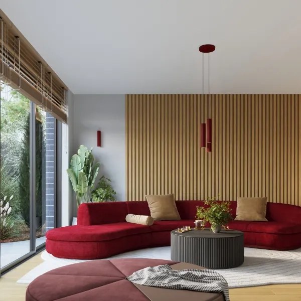 Brilagi - Lampadario LED a sospensione con cavo CRESTO 1xGU10/10W/230V bordeaux