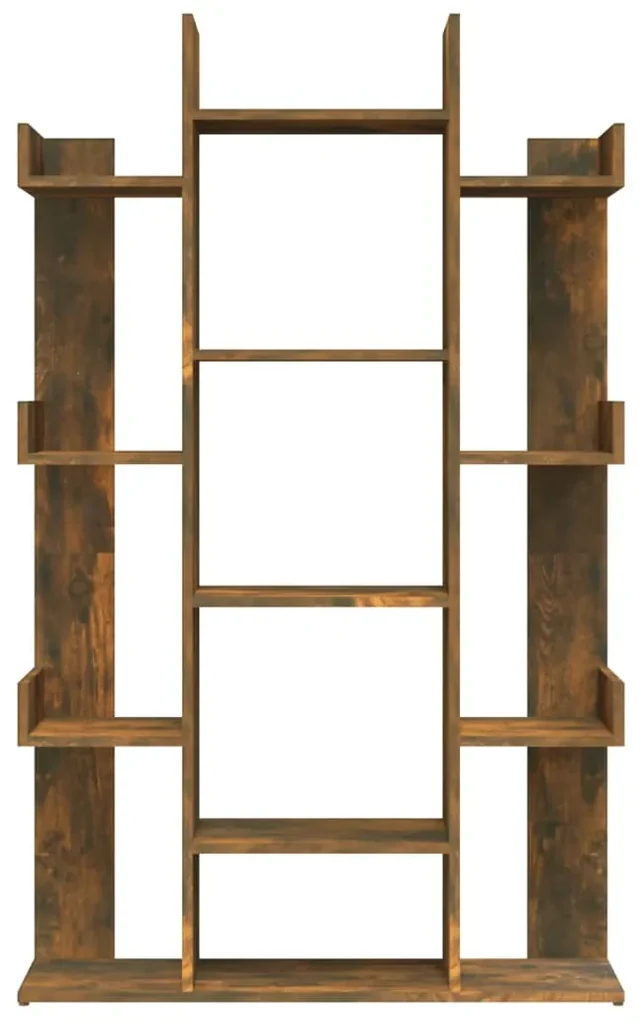 Libreria rovere fumo 86x25,5x140 cm in legno multistrato
