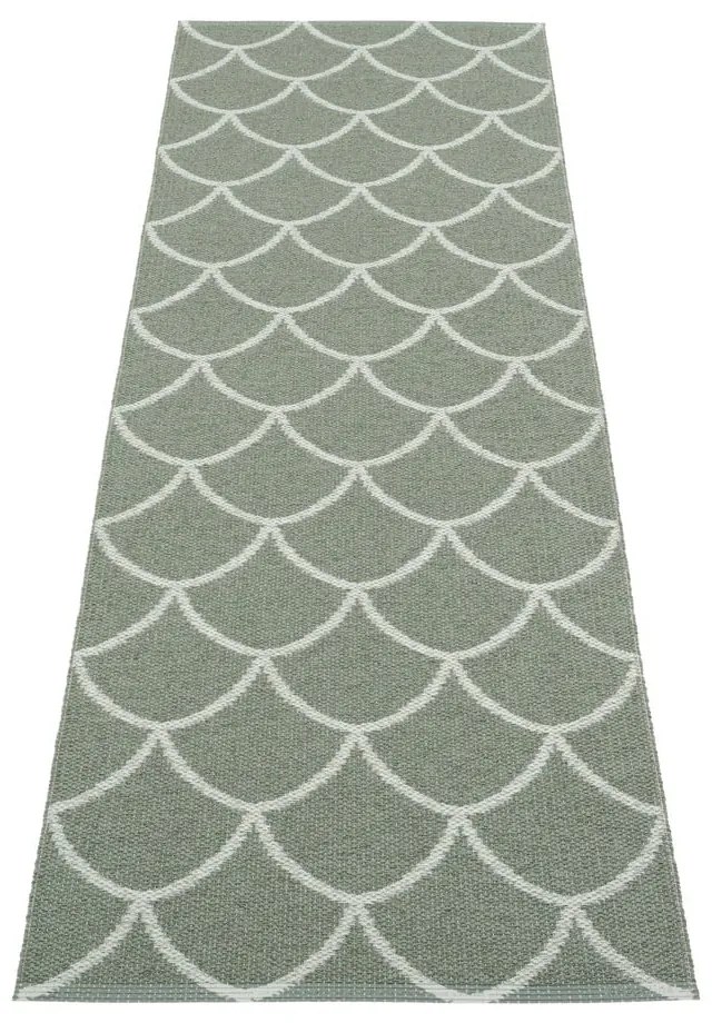 Passatoia da interno/esterno verde 70x225 cm Kotte Army Sage – Pappelina