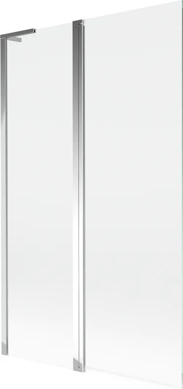 Mexen Mist L paratia da vasca da bagno a 2 ante 110 x 150 cm, trasparente, cromo - 8A9L-110-011-01-00