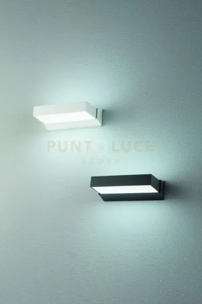 Applique a led per esterno nic bianco ap.nic-b.co a doppia emissione