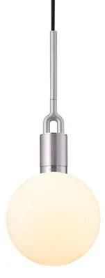 Forked Globe Lampada a Sospensione Dim. Medium Opal/Steel - Buster+Punch