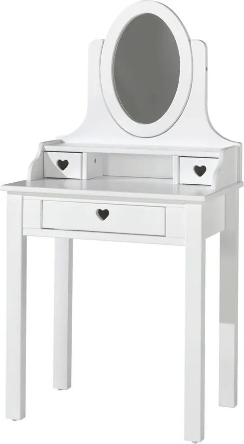 Tavolino bianco, altezza 136 cm Amori - Vipack