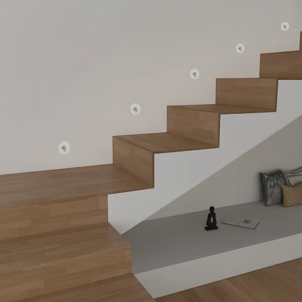 Brilagi - Lampada da incasso a LED per esterni STAIRDOT LED/2W/230V bianca IP65 rotonda