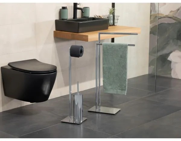 WENKO 18562100 - Scopino WC RECCO 20x71,5 cm cromo lucido