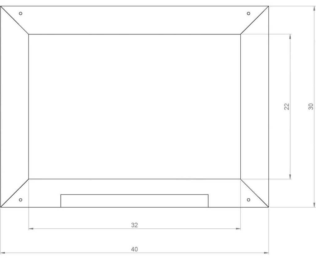 Lavagna per Casetta da Gioco per Bambini Grigio 2x40x30 cm