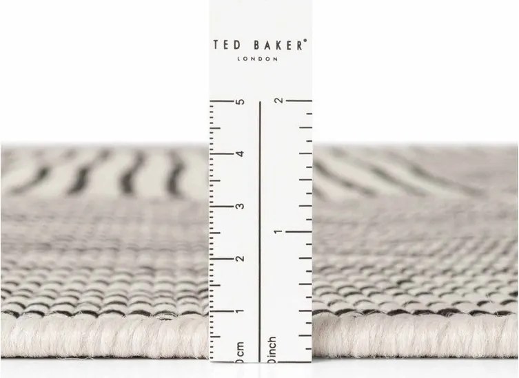 Tappeto da interno/esterno nero/color crema 160x230 cm Haringey Nightingale – Ted Baker