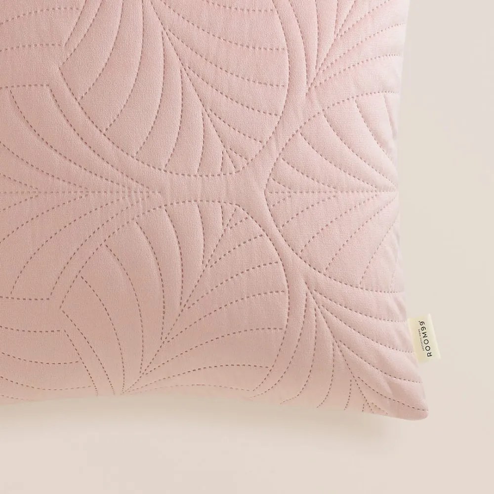 Federa decorativa in rosa cipria | Larghezza: 45 cm | Lunghezza: 45 cm