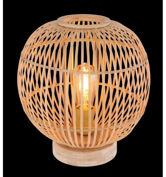 Globo 15368T - Lampada da tavolo HILDEGARD 1xE27/60W230V bambù
