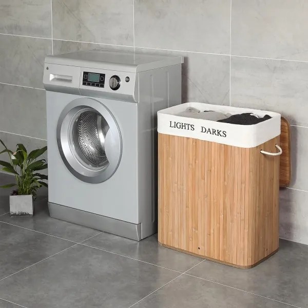 Cesto portabiancheria GUS marrone