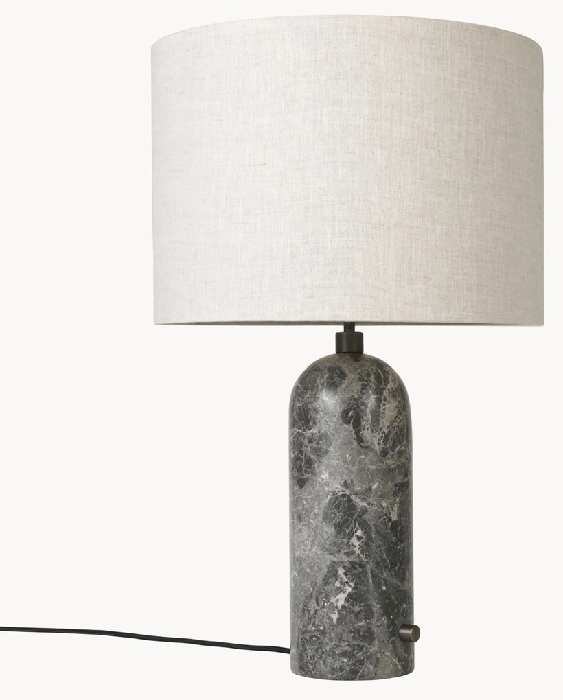 Lampada da tavolo grande con luce regolabile e base in marmo Gravity, varie misure