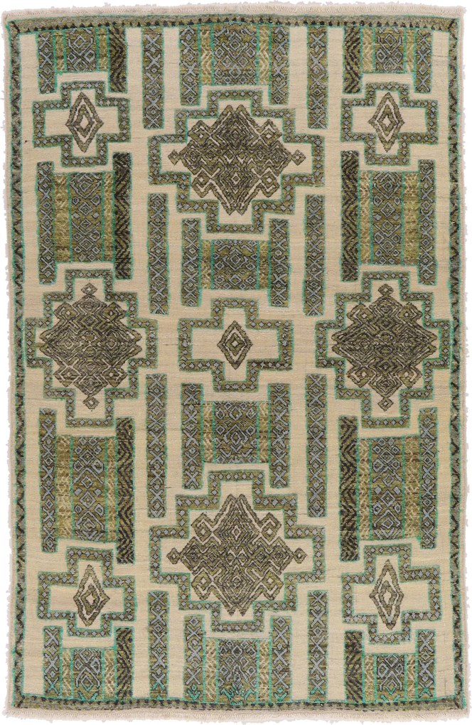 Berber Tappeto 200x310 (Pakistan) Annodato A Mano