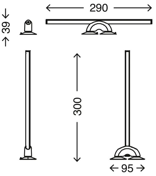 Briloner 2007-019 - Illuminazione dello specchio a LED dimmerabile LED/7W/230V 2700-6500K