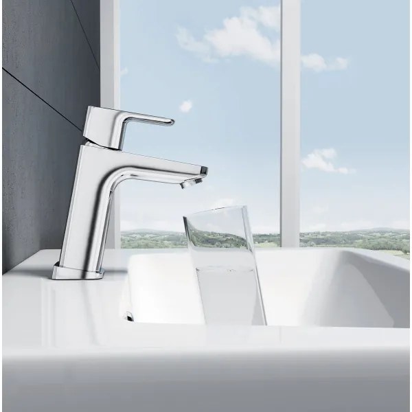 Ravak X070129 - Miscelatore per lavabo FREE 17,1 cm, cromo lucido