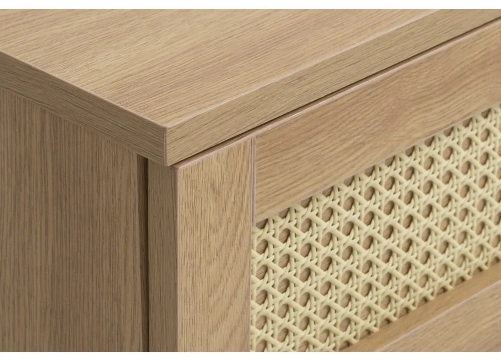 Mobile TV effetto rovere colore naturale 120x43 cm Pensacola - Unique Furniture