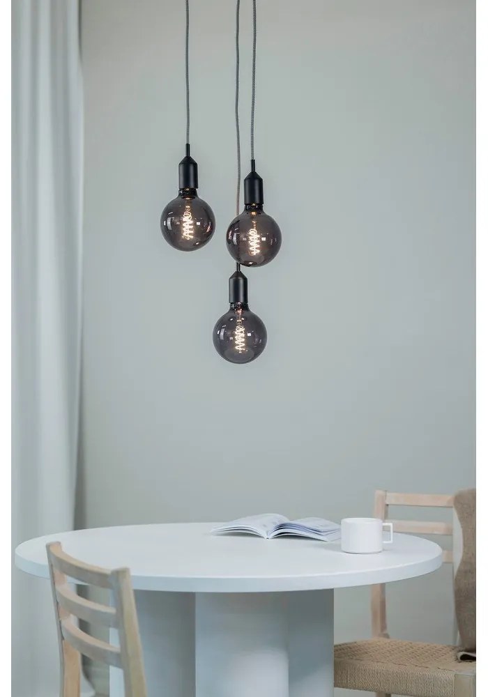 Lampada a sospensione nera 25x25 cm Bronx - Markslöjd