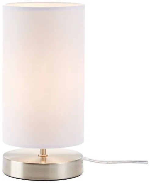 Brilliant - Lampada da tavolo CLARIE 1xE14/40W/230V cromo opaco/bianco