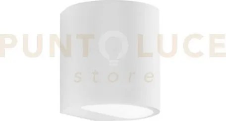 Applique a parete shine bianca 1 luce attacco g9 11x10x11,5cm in ge...