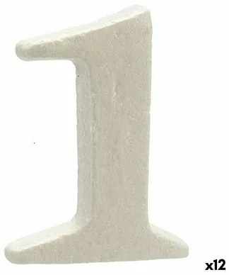 Numeri 1 Bianco polistirene 2 x 15 x 10 cm (12 Unità)