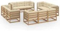 Set Divani da Giardino 13 pz con Cuscini Legno Massello di Pinocod mxl 94284