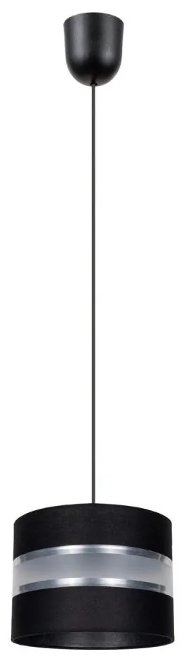 Lampadario a sospensione con filo CORAL S 1xE27/60W/230V nero