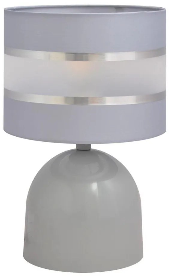 Lampada da tavolo HELEN 1xE27/15W/230V grigio/argento